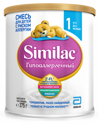 Купить симилак (similac) 1 гипоаллергенный смесь молочная 375г в Ваде