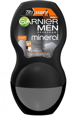 Купить garnier men mineral (гарньер) дезодорант-антиперспирант защита 6 72 часа ролик, 50мл в Ваде