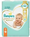 Купить pampers premium care (памперс) подгузники 3 миди 6-10кг, 74шт в Ваде