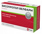 Купить бисопролол велфарм, таблетки покрытые пленочной оболочкой 5 мг, 90 шт в Ваде