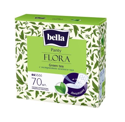 Купить bella (белла) прокладки panty flora с экстрактом зеленого чая 70 шт в Ваде