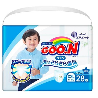 Купить goo.n (гуун) подгузники-трусики для мальчиков и для девочек xxl 13-25кг 38 шт в Ваде