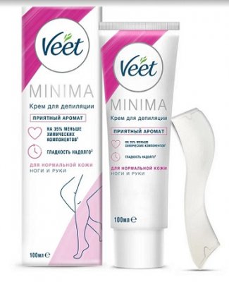 Купить veet minima (вит) крем для депиляции для нормальной кожи, 100мл в Ваде