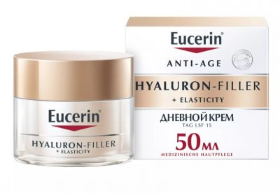 Купить eucerin hyaluron-filler+elasticity (эуцерин) крем для лица дневной 50 мл в Ваде