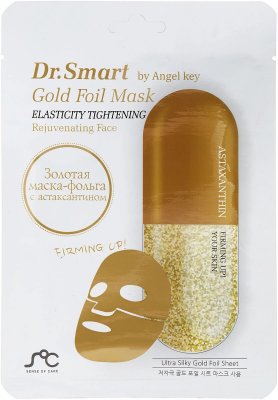 Купить dr. smart (др.смарт) by angel key маска тканевая для лица омолаживающая с астаксантином, 1 шт в Ваде