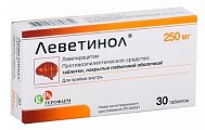 Купить леветинол, таблетки, покрытые пленочной оболочкой 250мг, 30 шт в Ваде