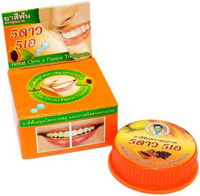Купить 5 star cosmetic (5 стар косметик) зубная паста травяная с экстрактом папайи, 25г в Ваде