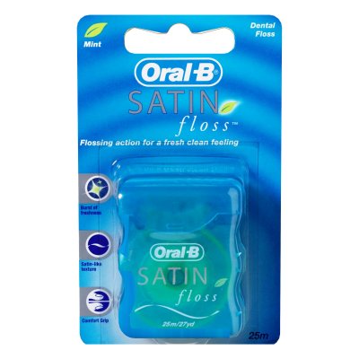Купить oral-b (орал-би) зубная нить сатин флосс мятная, 25м в Ваде