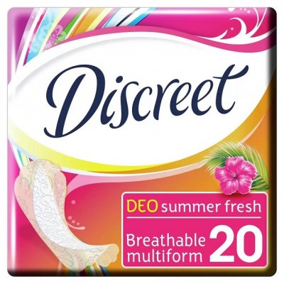 Купить discreet (дискрит) прокладки део летняя свежесть 20шт в Ваде