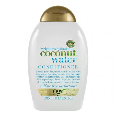 Купить оджекс (ogx) кондиционер для волос с кокосовой водой невесомое увлажнение, 385мл в Ваде