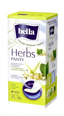 Купить bella (белла) прокладки panty herbes с экстрактом липового цвета 20 шт в Ваде