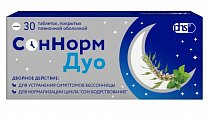 Купить соннорм дуо, таблетки, покрытые пленочной оболочкой 3.00 мг+1.16 мг+28.00 мг, 30 шт в Ваде