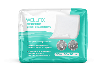 Пеленки Веллфикс Классик (Wellfix) 60х90см, 30 шт