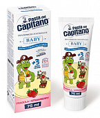 Купить pasta del сapitano (паста дель капитано) зубная паста детская strawberry 3+, 75мл  в Ваде