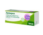 Купить лопирел, таблетки, покрытые пленочной оболочкой 75мг, 28 шт в Ваде
