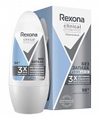 Купить rexona (рексона) clinical protection антиперспирант-шариковый гипоаллергенный без запаха 50 мл в Ваде