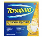 Купить терафлю от гриппа и простуды, порошок для приготовления раствора для приема внутрь, лимонный, пакетики 22,1г, 10 шт в Ваде