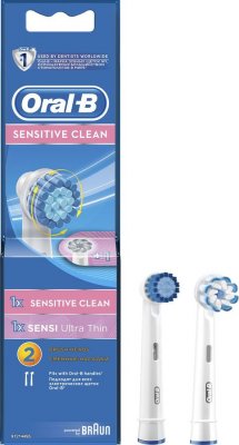 Купить oral-b (орал-би) насадки для электрических зубных щеток, sensitive clean eb60 2 шт в Ваде