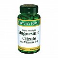 Купить nature's bounty (нэйчес баунти) цитрат магния с витамином в6, таблетки 60 шт бад в Ваде