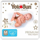 Купить yokosun premium (йокосан) подгузники размер m (5-10кг) 62шт в Ваде
