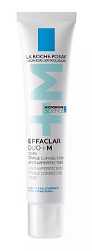 La Roche-Posay Effaclar Duo+ M (Ля Рош Позе) Тройной крем-гель корректирующий для проблемной кожи против несовершенств, постакне, повторного проявления несовершенств, 40 мл