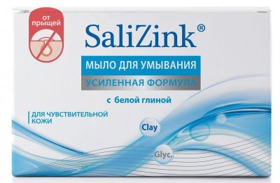 Купить салицинк (salizink) мыло для умывания для чувствительной кожи с белой глиной, 100г в Ваде