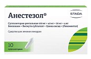 Купить анестезол, суппозитории ректальные 100мг+40мг+20мг+4мг, 10 шт в Ваде