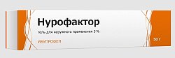 Купить нурофактор, гель для наружного применения 5%, туба 50г в Ваде