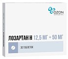 Купить лозартан-н, таблетки, покрытые пленочной оболочкой 12,5мг+50мг, 30 шт в Ваде