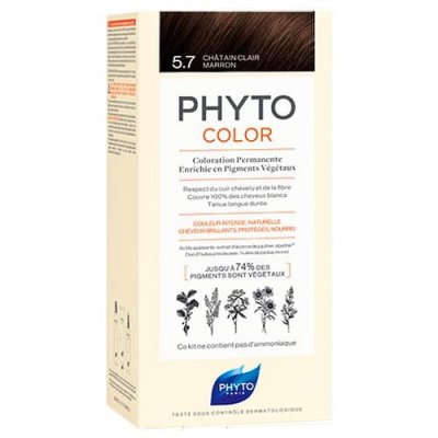 Купить фитосолба фитоколор (phytosolba phyto color) краска для волос оттенок 5,7 светлый каштан в Ваде