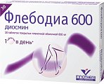 Купить флебодиа 600, таблетки, покрытые пленочной оболочкой 600мг, 30 шт в Ваде