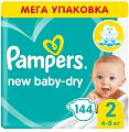 Купить pampers new baby (памперс) подгузники 2 мини 4-8кг, 144шт в Ваде