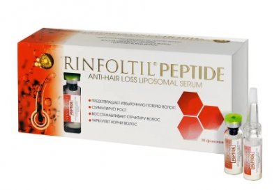 Купить rinfoltil (ринфолтил) пептид липосомальная сыворотка против выпадения волос, 30 шт + дозатор, 3 шт в Ваде