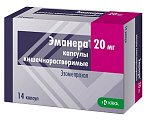 Купить эманера, капсулы кишечнорастворимые 20мг, 14 шт в Ваде