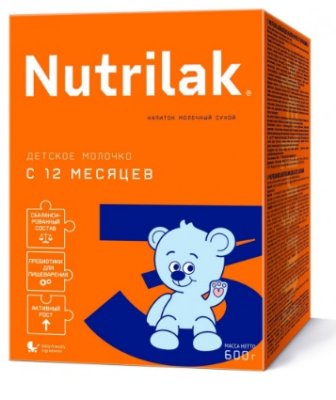 Купить нутрилак 3 (nutrilak 3) молочко детское с 12 месяцев, 600г в Ваде