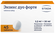 Купить энзикс дуо форте таблеток набор 2,5мг+20мг, 45 шт в Ваде