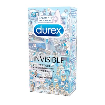 Купить durex (дюрекс) презервативы invisible 12шт doodle в Ваде