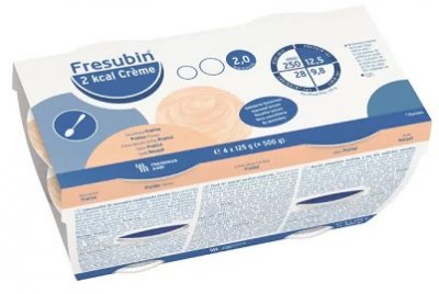 Купить fresubin (фрезубин), крем для энтерального питания со вкусом пралине, 125г 4 шт (2ккал) в Ваде