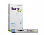 Купить велгия эко, раствор для подкожного введения 0,5 мг/доза 0,5мл шприц в автоинжекторе 4шт в Ваде