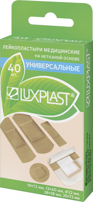 Купить luxplast (люкспласт) пластырь неткевая основа универсальный набор, 40 шт в Ваде