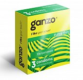 Купить ganzo (ганзо) презервативы ультра твин 3шт в Ваде