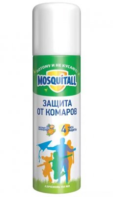 Купить mosquitall (москитолл) универсальная защита аэрозоль от комаров 150 мл в Ваде