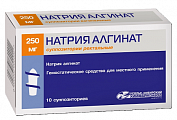 Купить натрия алгинат, суппозитории ректальные 250мг, 10 шт в Ваде