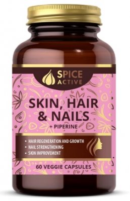 Купить spice active (спайс актив) комплекс для кожи, волос и ногтей с пиперином, капсулы 60 шт_бад в Ваде
