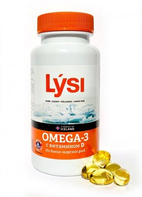 Купить lysi (лиси) омега-3+витамин д, капсулы 120 шт бад в Ваде