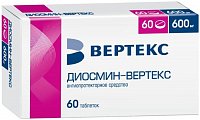 Купить диосмин-вертекс, таблетки, покрытые пленочной оболочкой 600мг, 60 шт в Ваде