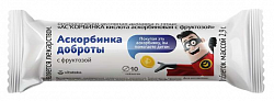 Купить vitateka (витатека) аскорбинка доброты кислота аскорбиновая с фруктозой, таблетки 2,9г 10шт бад в Ваде