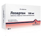 Купить лозартан, таблетки, покрытые пленочной оболочкой 100мг, 30 шт в Ваде