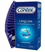 Купить contex (контекс) презервативы long love продлевающие 12шт в Ваде