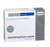 Купить леветирацетам-алиум, таблетки покрытые пленочной оболочкой 500мг, 60 шт в Ваде